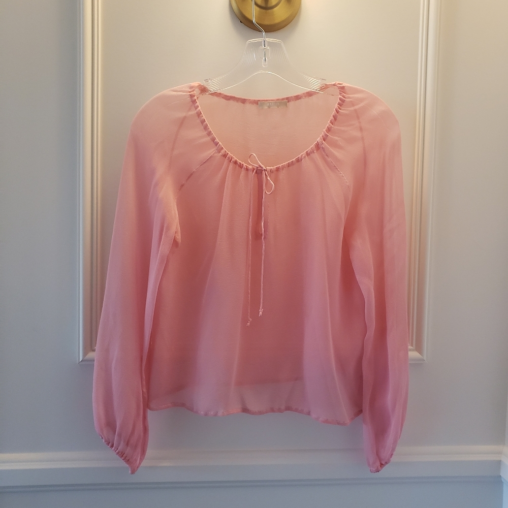 Sheer Pink MARTIN Blouse 👚